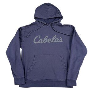 Cabelas Hoodie Mens Medium Blue Pullover